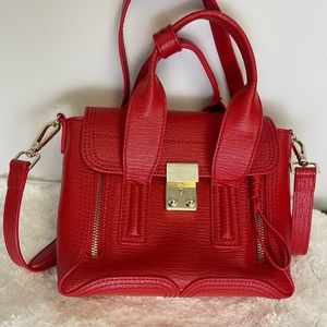 3.1 Phillip Lim Mini Leather Crossbody Satchel Purse